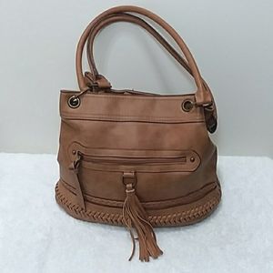 Faux Leather Vinyl Boho Bag